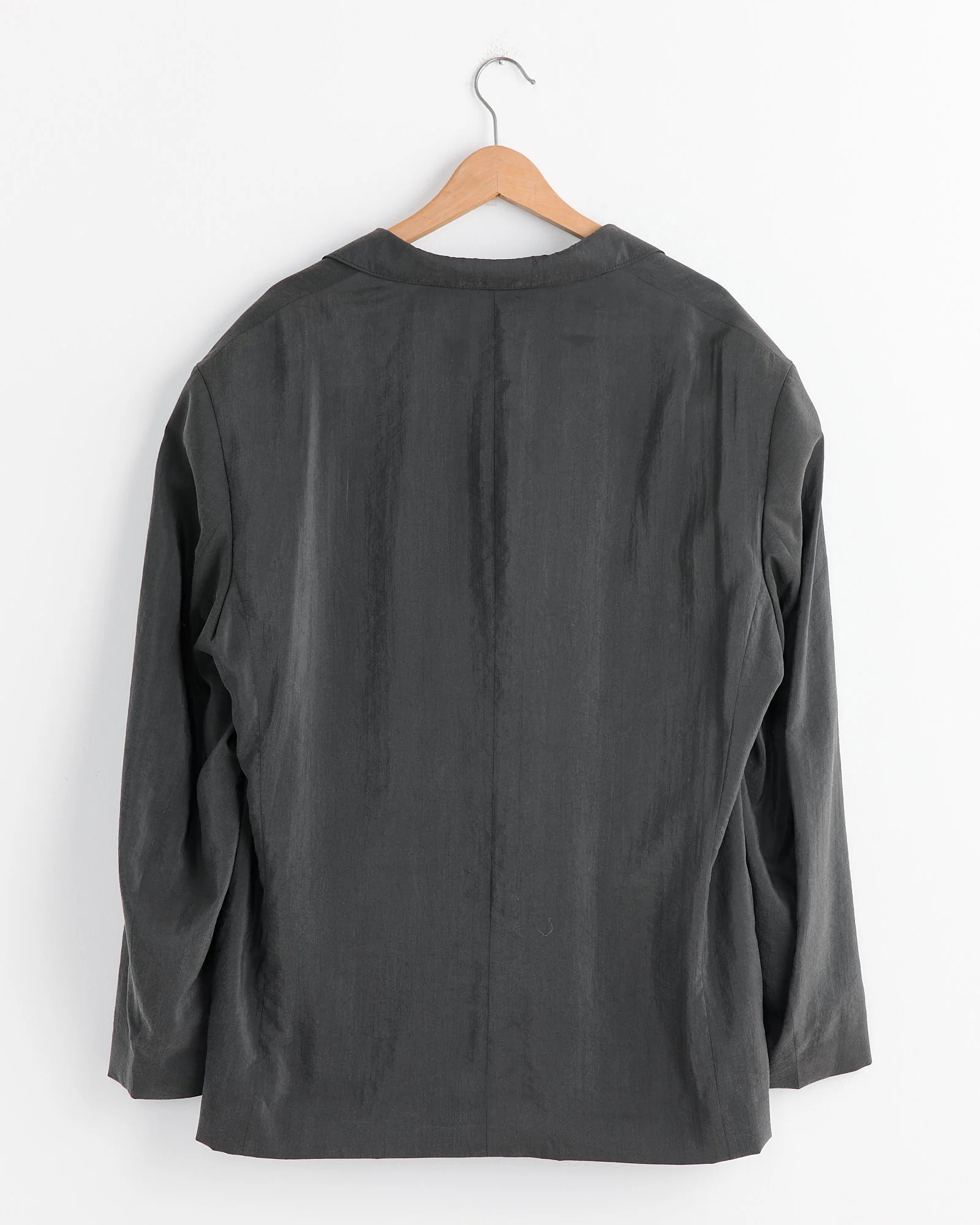 Soft Double Breasted Jacket in Dark Espresso - Image 3